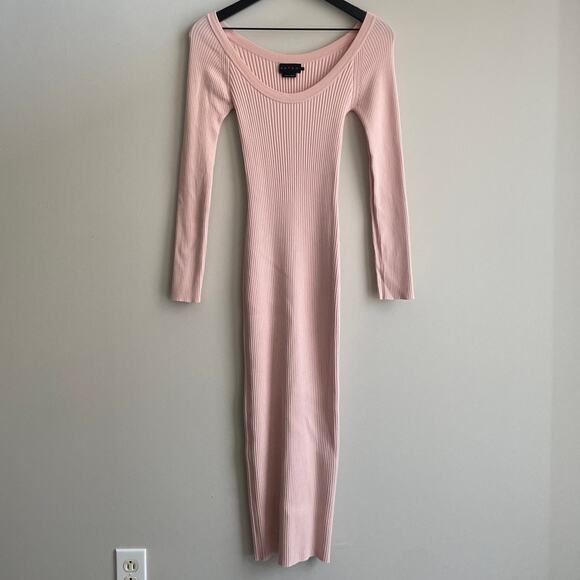 Hatch Maternity Karinna Sweater Ribbed Midi Dress - Picture 2 of 9